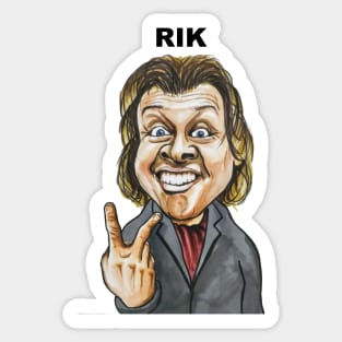 Rik Mayall Caricature/Fan art Sticker